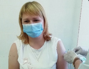Вакцинация сотрудников больницы против КОВИД 